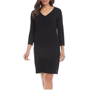 Size Small NWT Karen Kane Jane black v neck dress